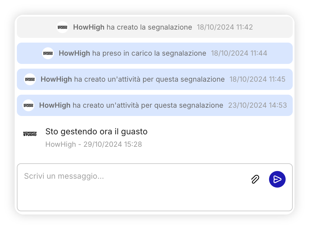 segnalazioni chat